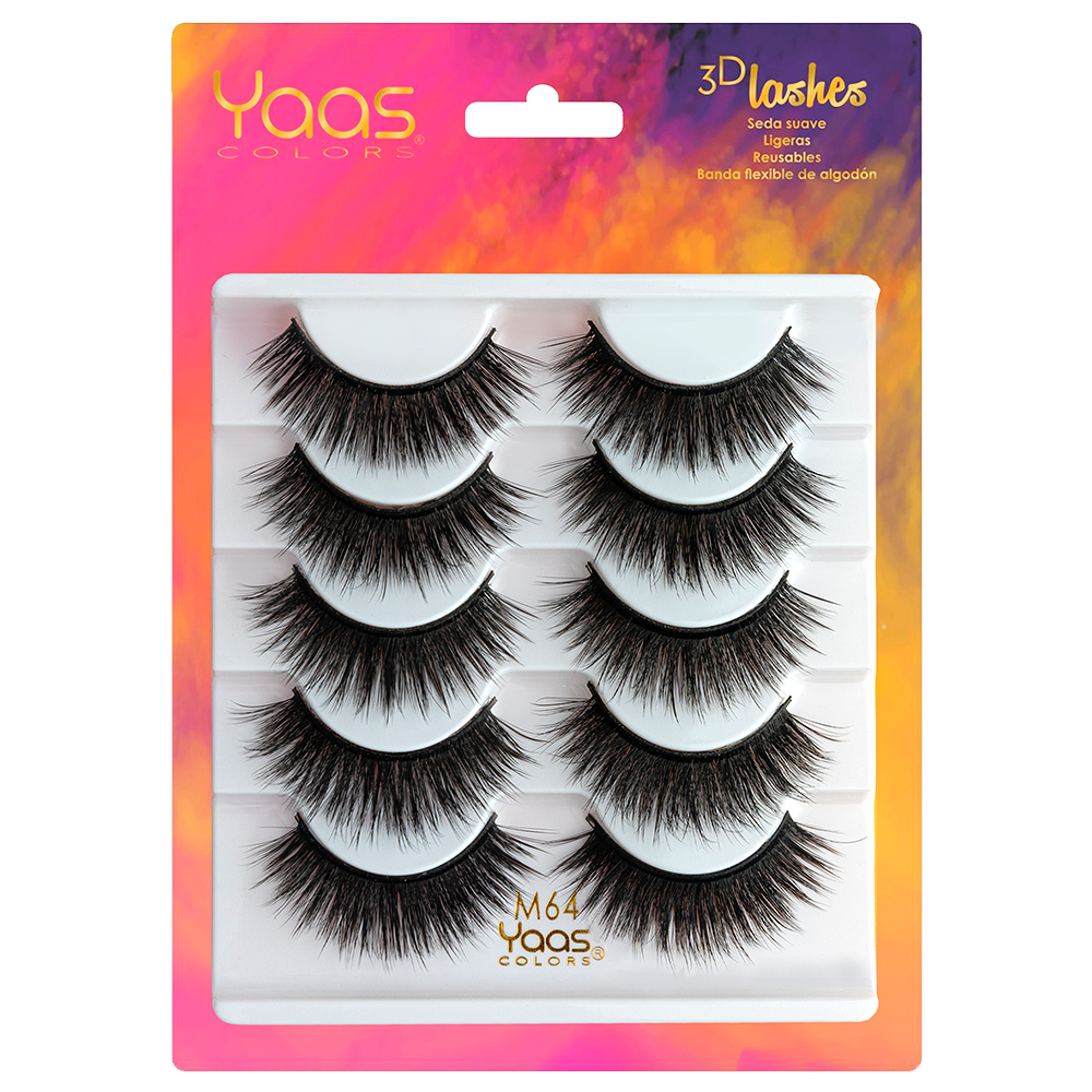 [0606795090761] 0067 M64 BANDEJA 5 PARES 3D LASHES