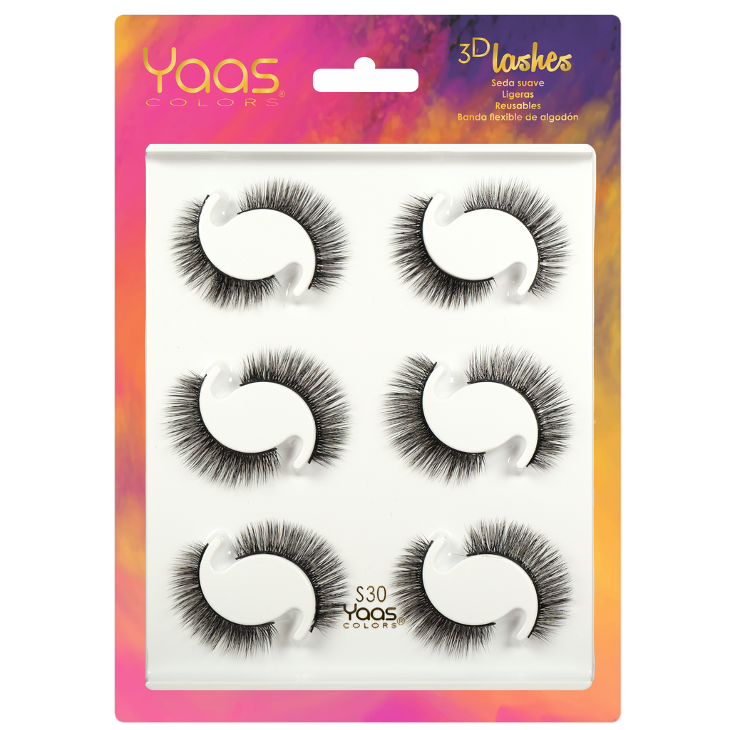 0058 S30 BANDEJA 6 PARES 3D LASHES