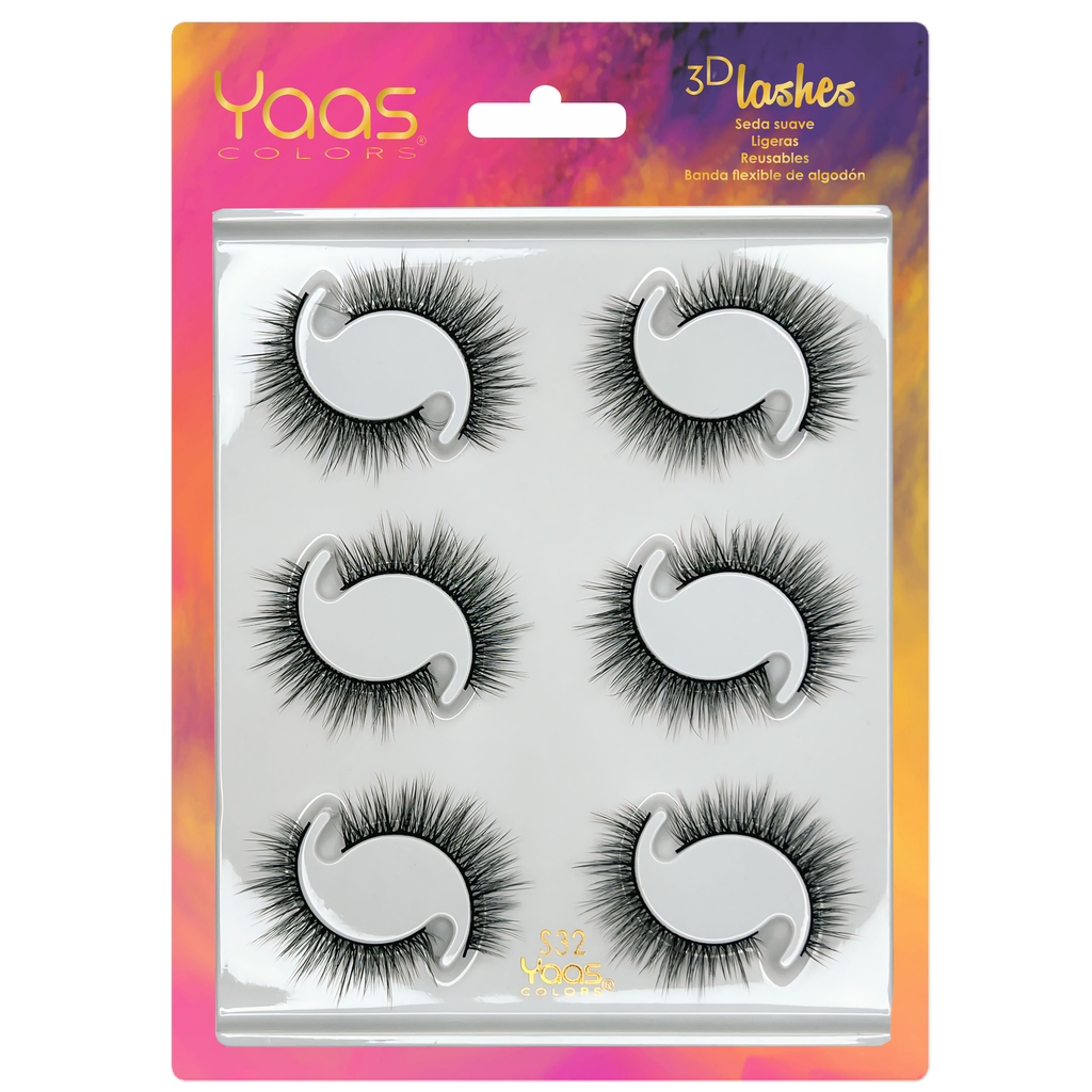 59 S32 BANDEJA 6 PARES 3D LASHES
