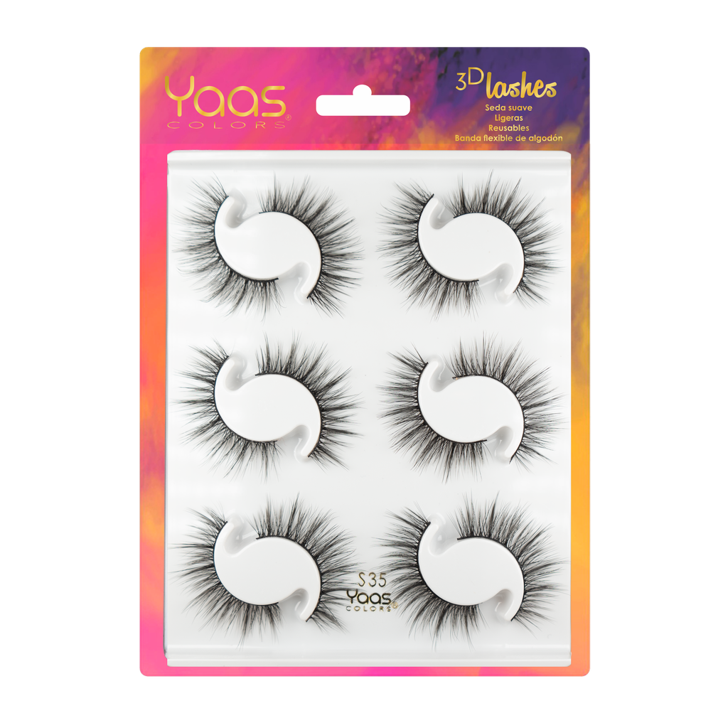 0062 S35 BANDEJA 6 PARES 3D LASHES