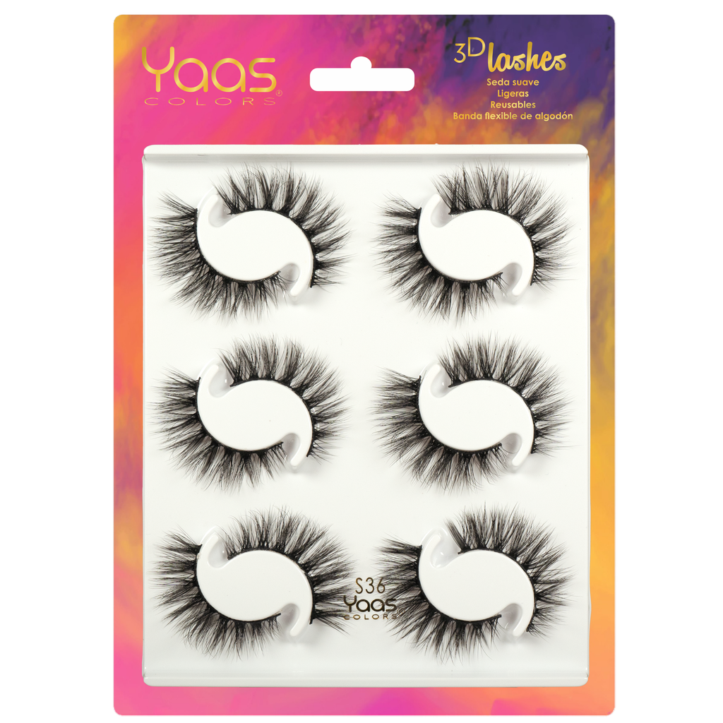 0063 S36 BANDEJA 6 PARES 3D LASHES