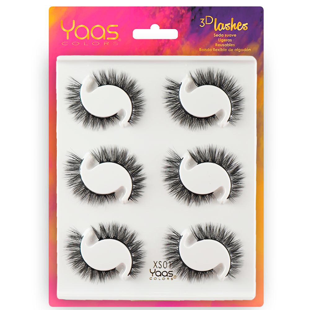 [0606795090686] 0043 XS01 BANDEJA 6 PARES 3D LASHES