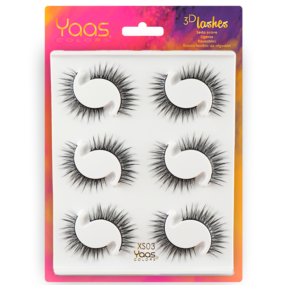 [0606795091669] 0045 XS03 BANDEJA 6 PARES 3D LASHES