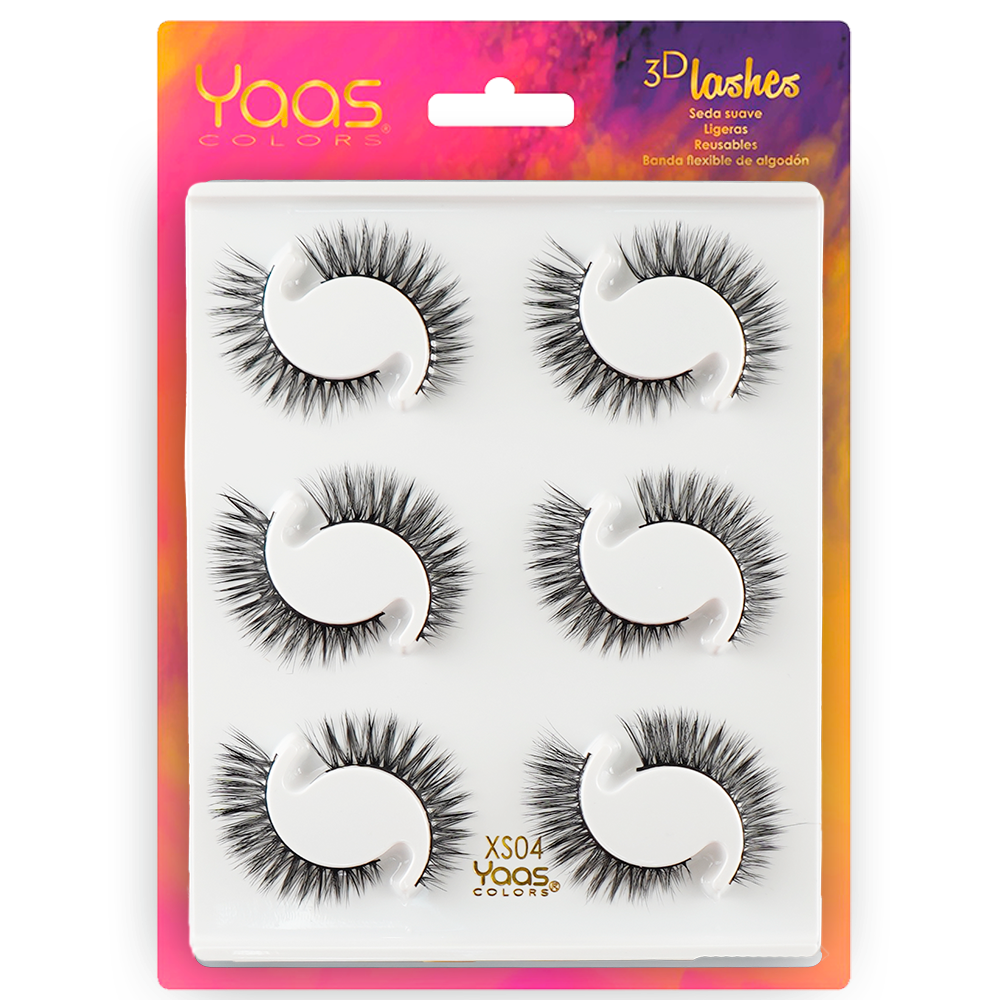 [0606795091447] 0046 XS04 BANDEJA 6 PARES 3D LASHES