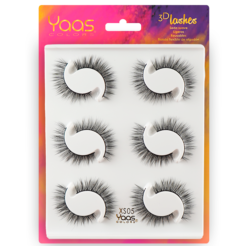 [0606795090693] 0047 XS05 BANDEJA 6 PARES 3D LASHES