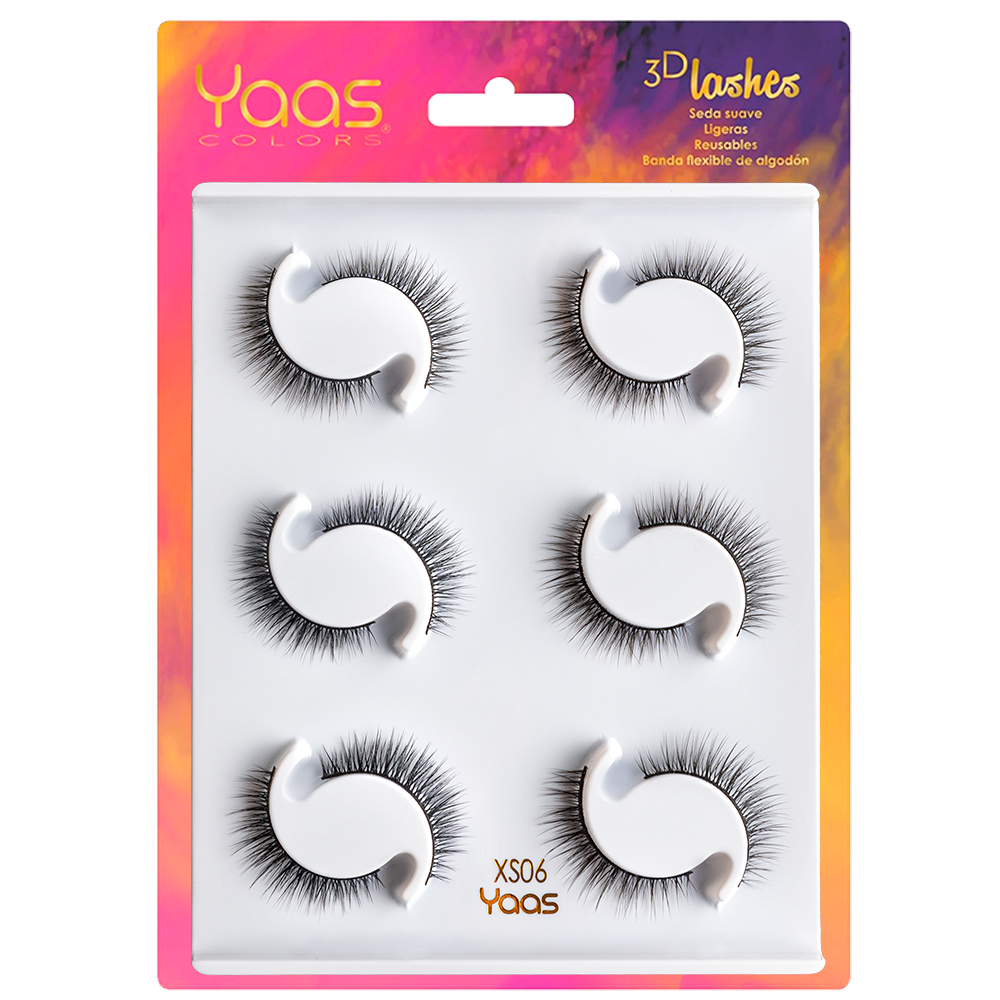 33 XS06 BANDEJA 6 PARES 3D LASHES