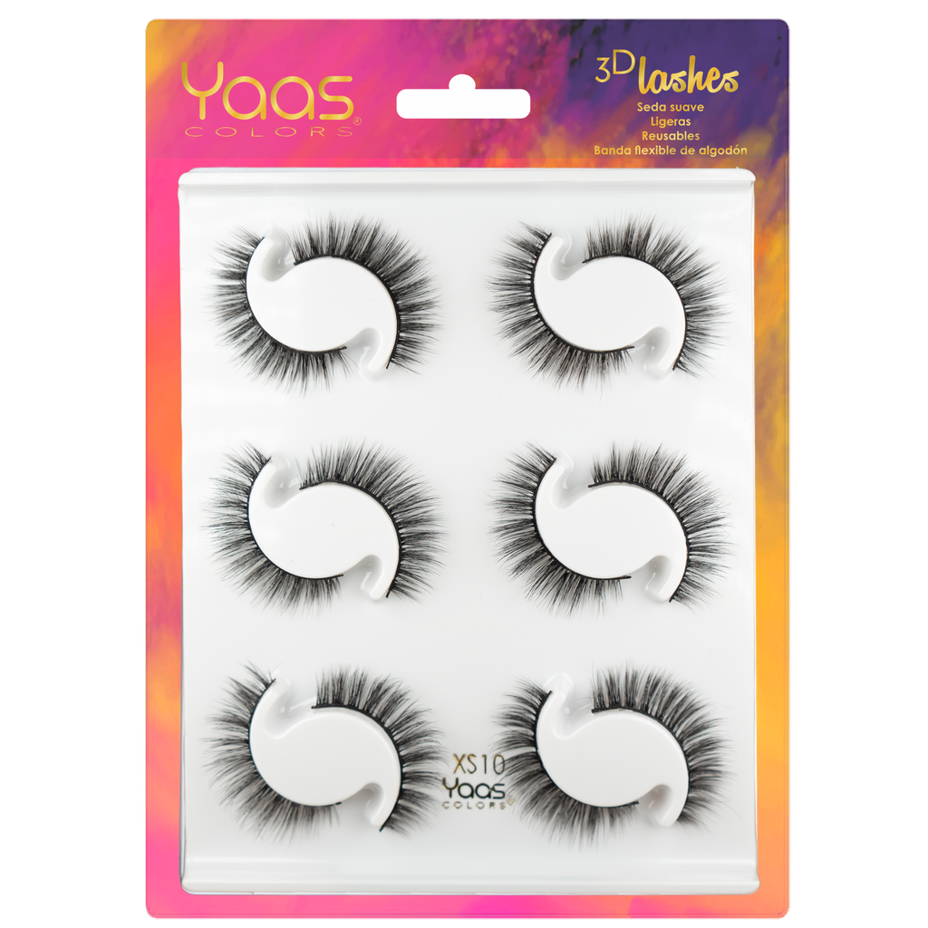 37 XS10 BANDEJA 6 PARES 3D LASHES