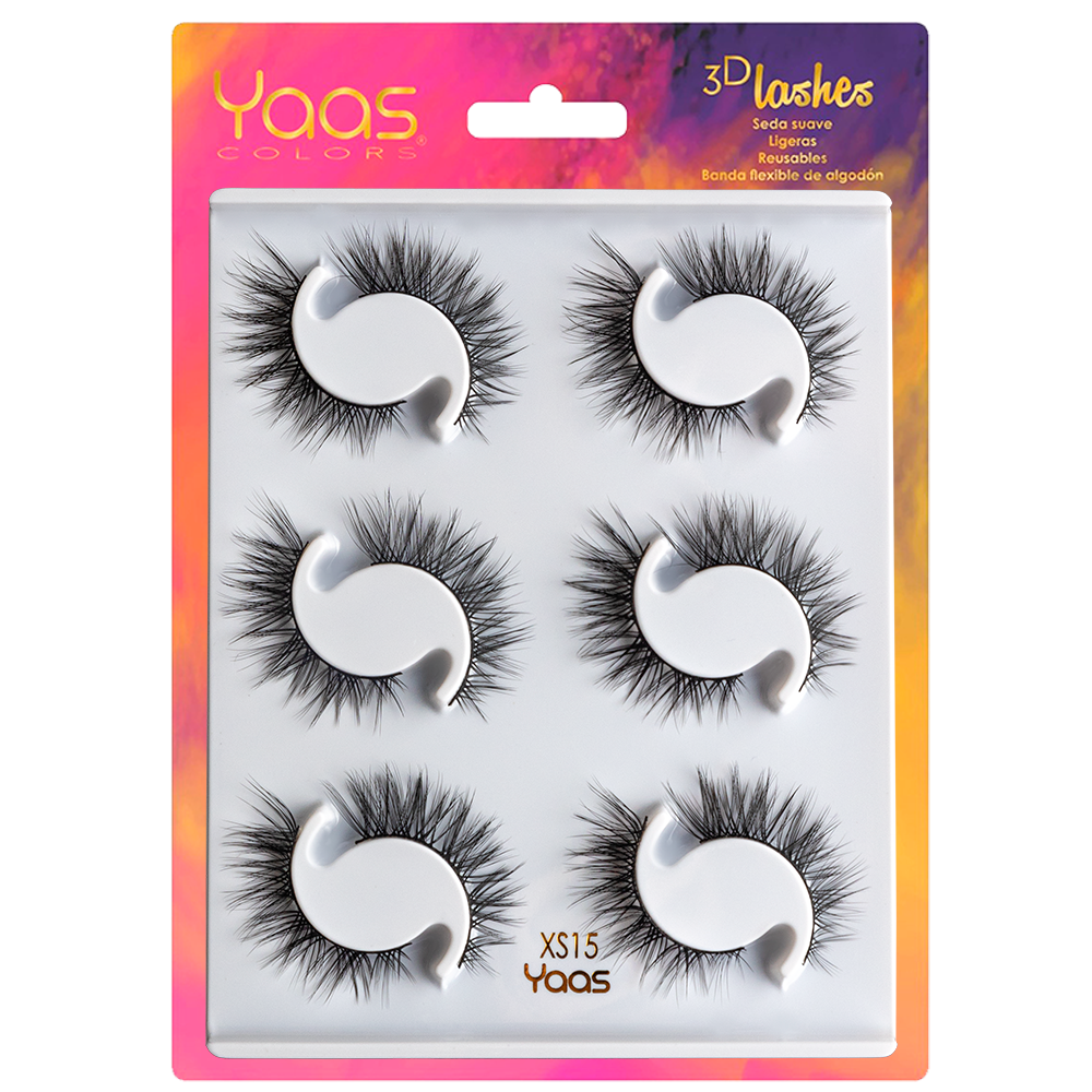 0056 XS15 BANDEJA 6 PARES 3D LASHES
