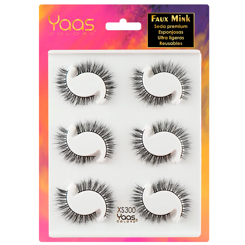 0071 XS300 BANDEJA 6 PARES FAUX MINK LASHES