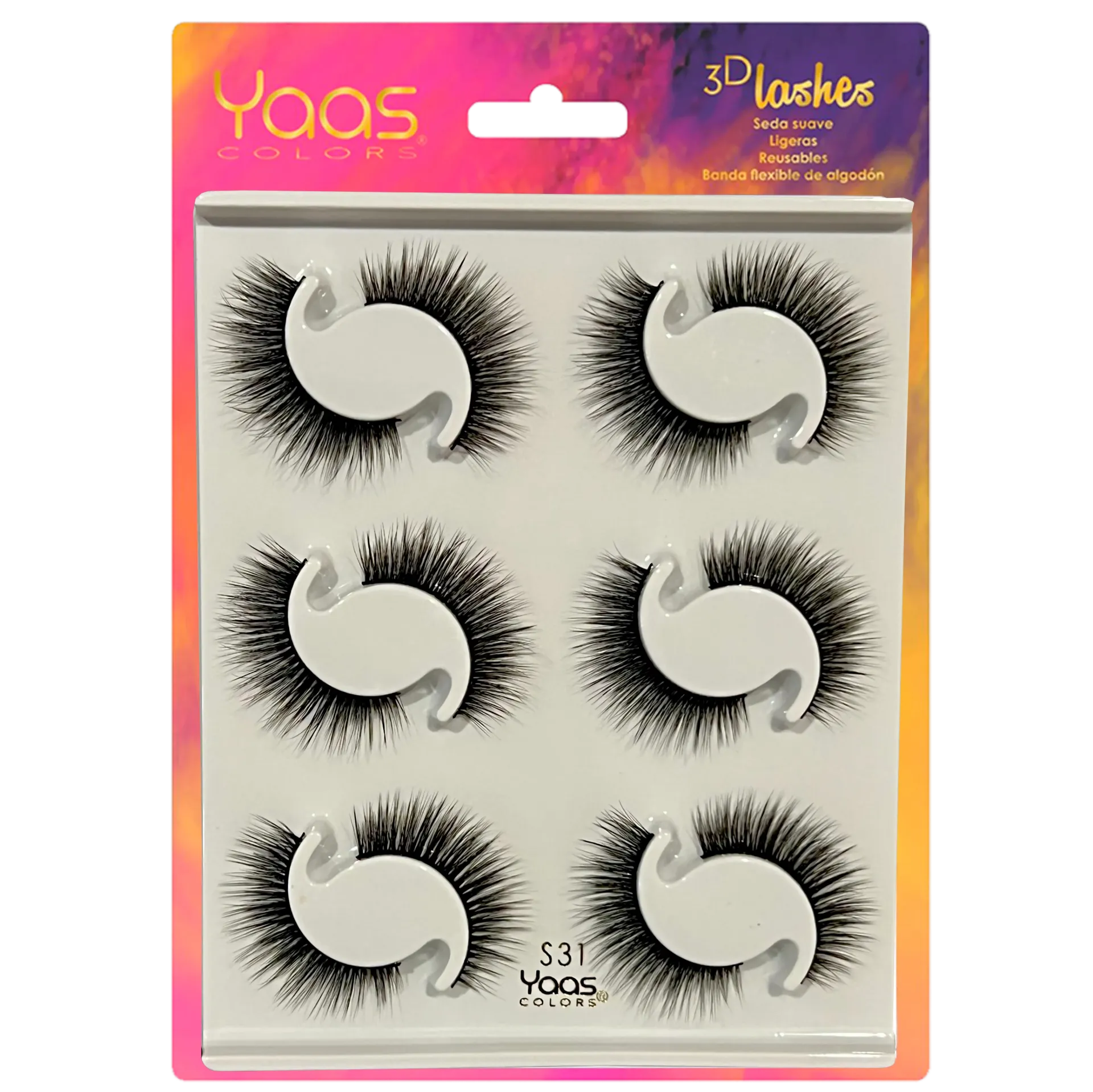 [0641956685271] 0058 S31 BANDEJA 6 PARES 3D LASHES