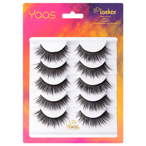 [0606795090792] L98 BANDEJA 5 PARES 3D LASHES