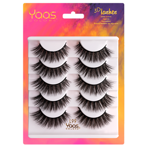 [0606795090808] L99 BANDEJA 5 PARES 3D LASHES