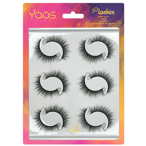 [0606795091430] 44 S32 BANDEJA 6 PARES 3D LASHES