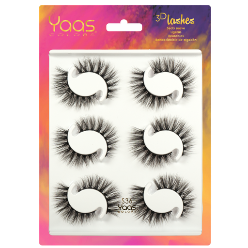 [0606795090730] 47 S36 BANDEJA 6 PARES 3D LASHES