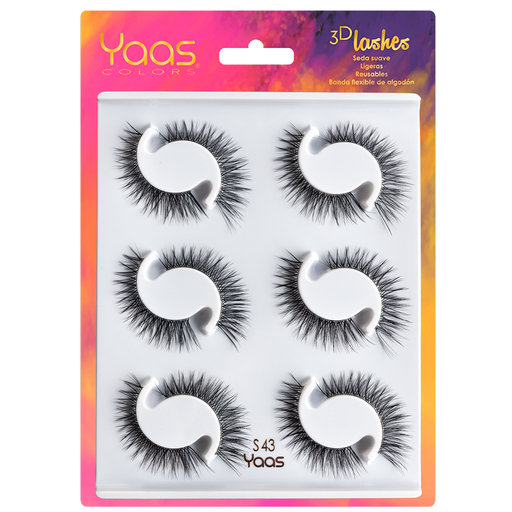 [0606795091577] 49 S43 BANDEJA 6 PARES 3D LASHES