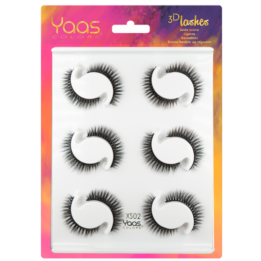 [0606795091973] 0044 XS02 BANDEJA 6 PARES 3D LASHES
