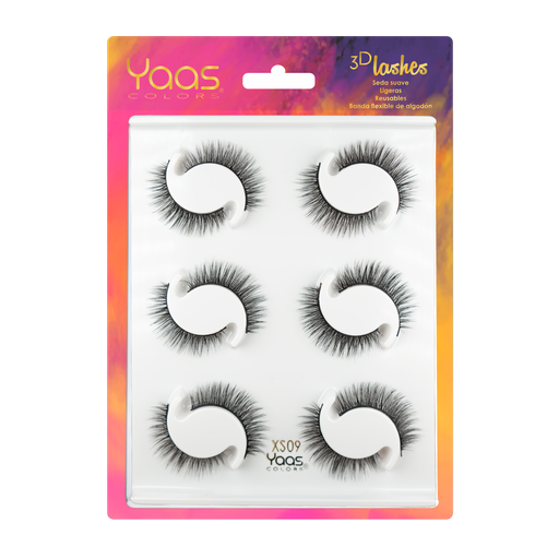 [0606795091980] 36 XS09 BANDEJA 6 PARES 3D LASHES