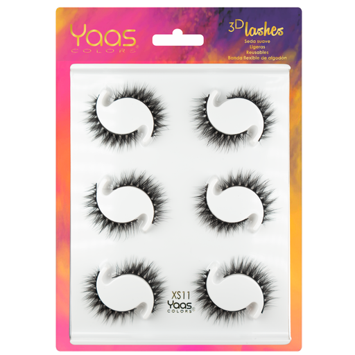 [0606795091850] 38 XS11 BANDEJA 6 PARES 3D LASHES