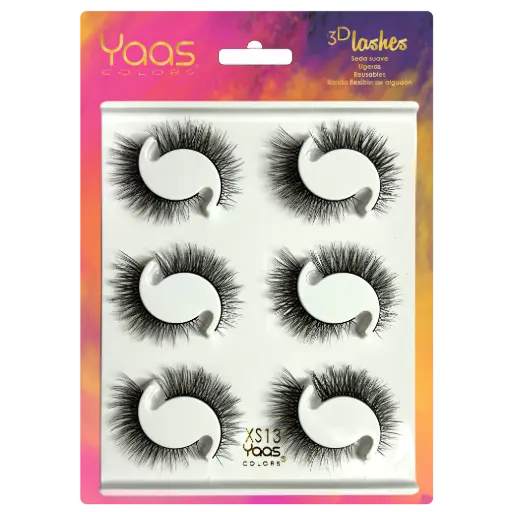 [0606795091584] 0054 XS13 BANDEJA 6 PARES 3D LASHES